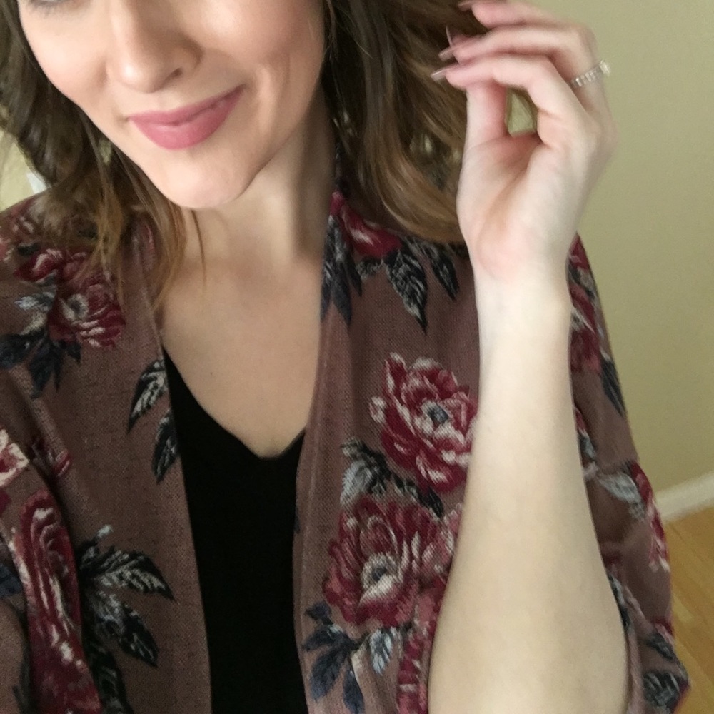 Floral sweater